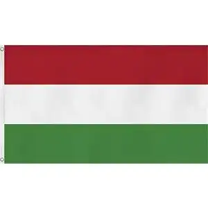 Normani Flagge mit zwei Metallösen zur Befestigung – 90 x 150 cm, Ungarn