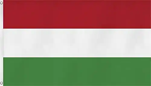 Normani Flagge mit zwei Metallösen zur Befestigung – 90 x 150 cm, Ungarn
