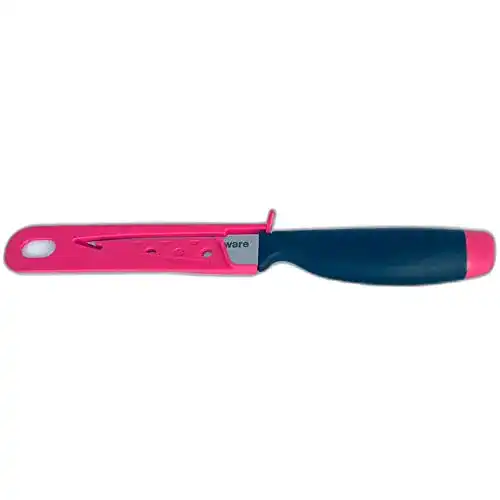 Tupperware Gemüsemesser A-Serie in Pink mit 18,6 cm Klinge