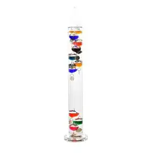 Galileo-Thermometer von Widdop und Co. mit 10 Glühbirnen