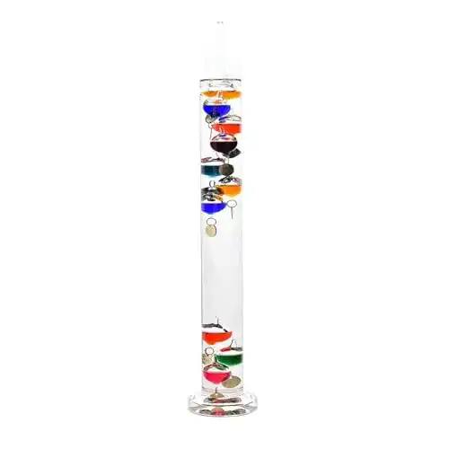 Galileo-Thermometer von Widdop und Co. mit 10 Glühbirnen
