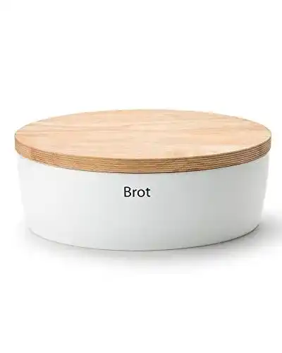 Brottopf Continenta oval mit Holzdeckel 36 x 23 x 13,5 cm