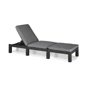 Sonnenliege aus Rattanoptik Keter Allibert Daytona Deluxe für Garten und Balkon