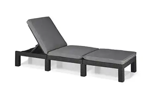 Sonnenliege aus Rattanoptik Keter Allibert Daytona Deluxe für Garten und Balkon