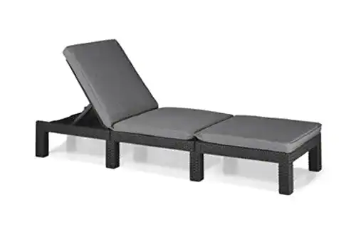 Sonnenliege aus Rattanoptik Keter Allibert Daytona Deluxe für Garten und Balkon