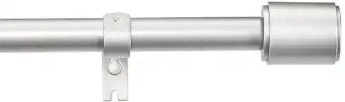 Gardinenstange von Amazon Basics mit flachem Endstück, ausziehbar von 91,4 bis 182,9 cm