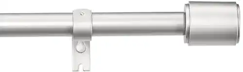 Gardinenstange von Amazon Basics mit flachem Endstück, ausziehbar von 91,4 bis 182,9 cm