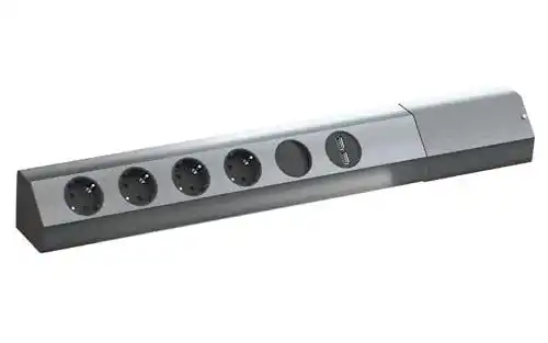 Ecksteckdose Bachmann Casia 4-Fach mit USB-Charger und Wippschalter