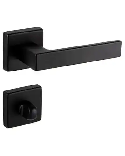 Türbeschlag Gedotec Türklinke Aluminium schwarz für Innentüren