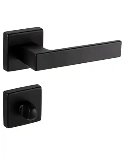 Türbeschlag Gedotec Türklinke Aluminium schwarz für Innentüren