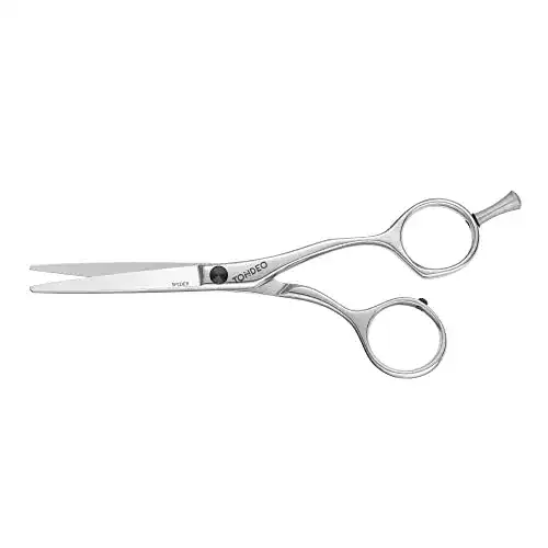 Friseurscheren Tondeo A-Linie Spider Shine Offset 14 cm Schwarz