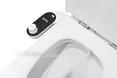 Dusch-WC Aufsatz Kmina – Bidet Aufsatz für Kaltwasser Toilette