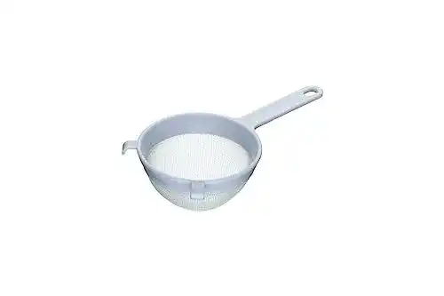 Kunststoffsieb KitchenCraft rund 12 cm in Weiß