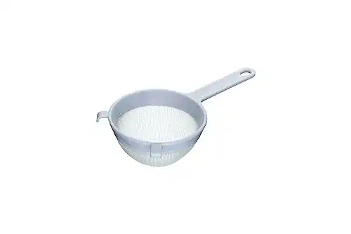 Kunststoffsieb KitchenCraft rund 12 cm in Weiß