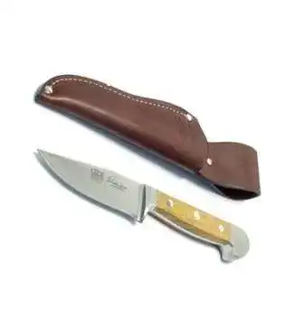 Jagdnicker Kombiangebot Güde Messer mit Eichenholzgriff und Lederscheide