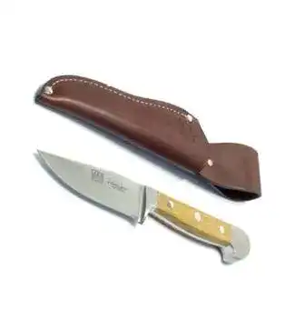 Jagdnicker Kombiangebot Güde Messer mit Eichenholzgriff und Lederscheide