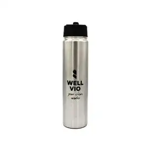 Trinkflasche mit Filter von Wellvio Viobottle aus Edelstahl
