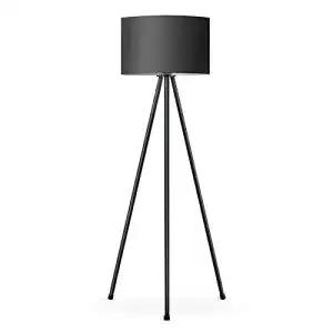 Dimmbare Stehlampe Tomons LED mit Dreibeinstativ und Metallgehäuse