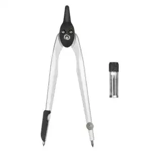 Herlitz Zirkel 8710006 Kasten, 2-teilig mit Ersatzminenbox