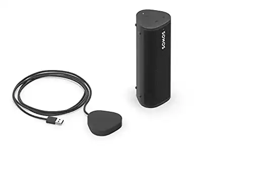 WLAN Lautsprecher Sonos Roam mit kabellosem Ladegerät in Schwarz