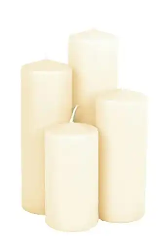 Adventskerzen Spetebo Echtwachs Stumpenkerzen 4er Set in verschiedenen Höhen