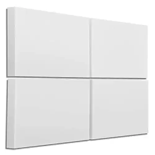 Schallabsorber Platino24 aus Basotect G+, 4 Stück, 82,5 x 55 x 5 cm