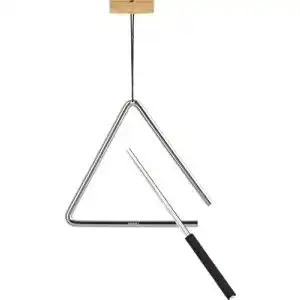 Triangel Nino Percussion mit Schlägel Medium Musikinstrument für Kinder