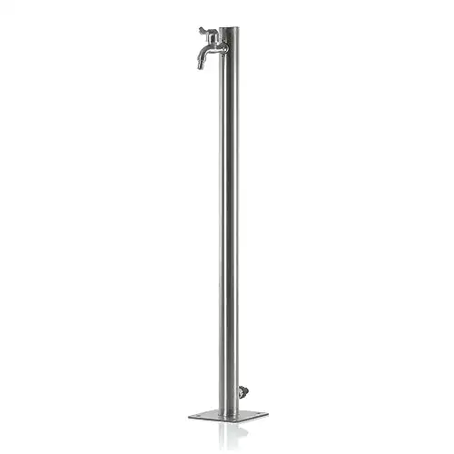 Wasserzapfsäule aus Edelstahl Wellington 95 cm Gartenzapfsäule