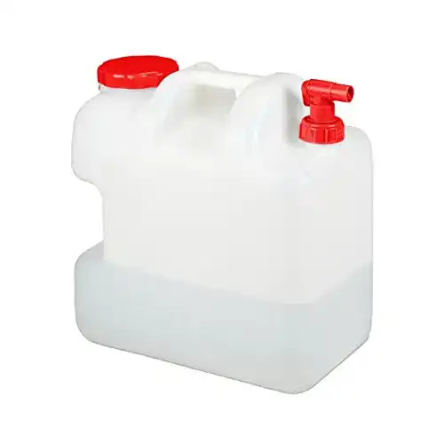Wasserkanister mit Hahn und Schraubdeckel von Relaxdays