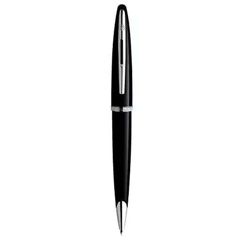 Waterman Kugelschreiber Carène Black Sea Hochglänzend Schwarz mit Palladiumzierteilen