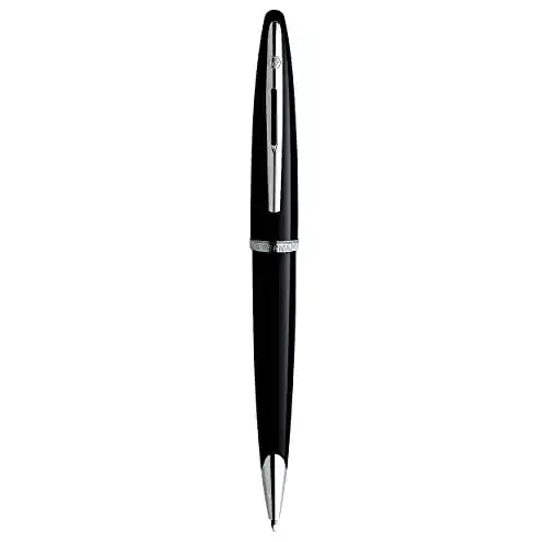 Waterman Kugelschreiber Carène Black Sea Hochglänzend Schwarz mit Palladiumzierteilen