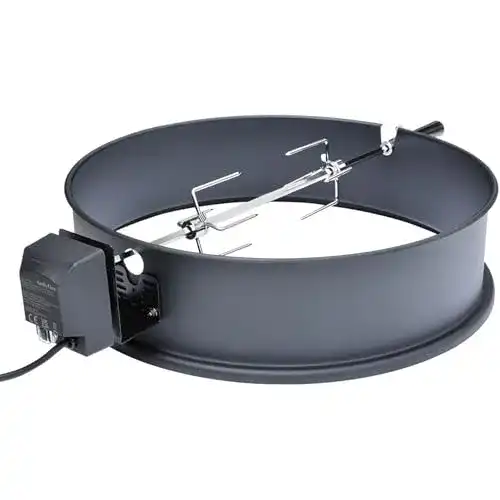 Drehspieß Onlyfire 57 cm Universal Motor Grillspieß-Aufsatz Set