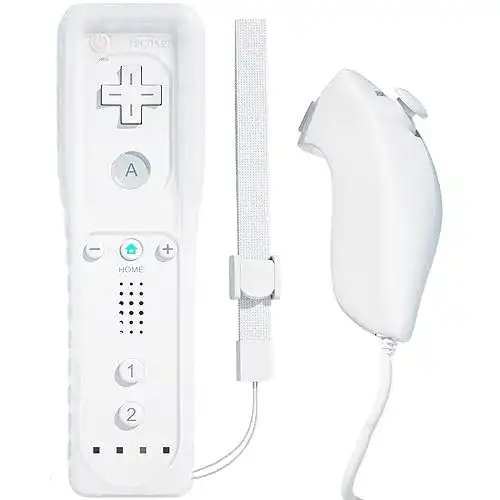 TechKen Wii Controller Remote mit Nunchuck Wireless Gaming-Lösung