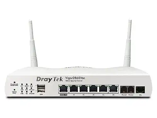 DrayTek Vigor2865Vac Router mit Dual-WAN und VPN-Funktionalität