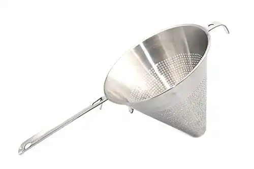 Spitzsieb aus Edelstahl für die chinesische Küche 19 cm Durchmesser