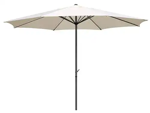Sonnenschirm 4m Pure Home & Garden XXL Kurbelschirm Sunny