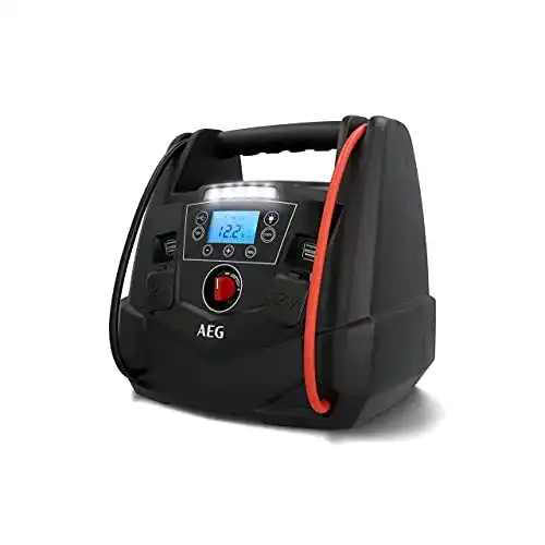 Starthilfe mit Kompressor AEG Tragbare 12V Energiestation für Autos