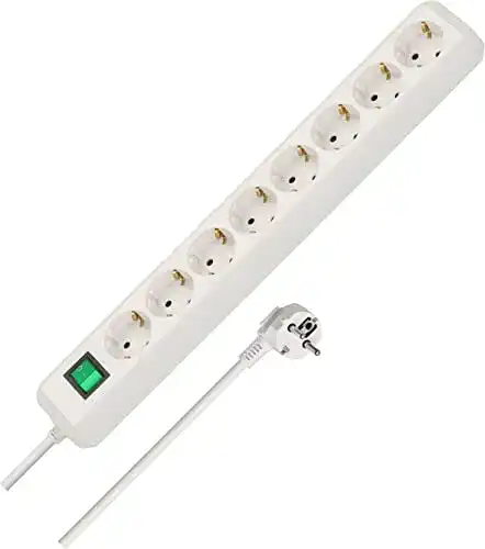 Steckdosenleiste 8-fach Brennenstuhl Eco-Line mit Schalter und 3m Kabel