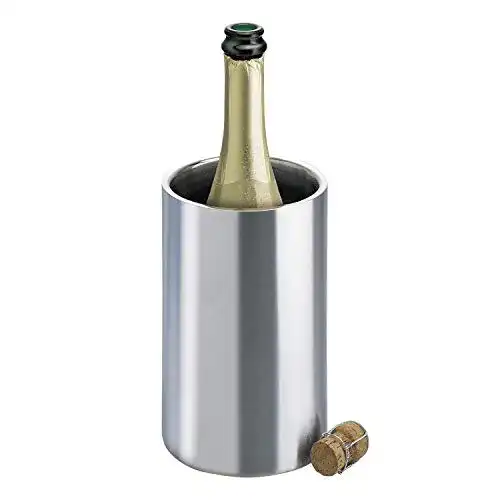 Weinkühler Isosteel VA-9568 aus Edelstahl für Flaschen und Sekt