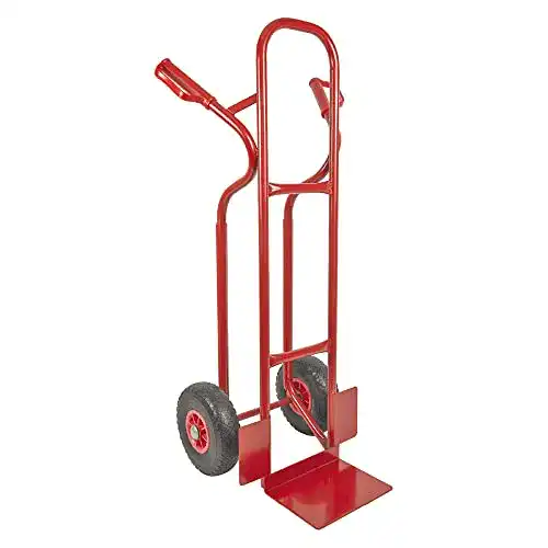 Sackkarre Trestles S04 Rot mit 250 kg Tragkraft und Stahlgestänge