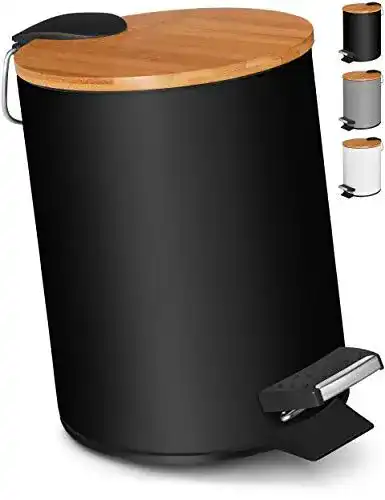 Kosmetikeimer VMbathrooms 3L im schwarzen Design