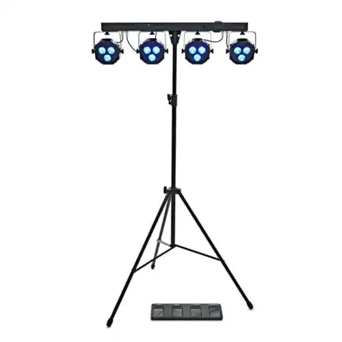 Lichtanlage E-Lektron Power-Bar 4-fach LED Strahler mit Lichteffekt