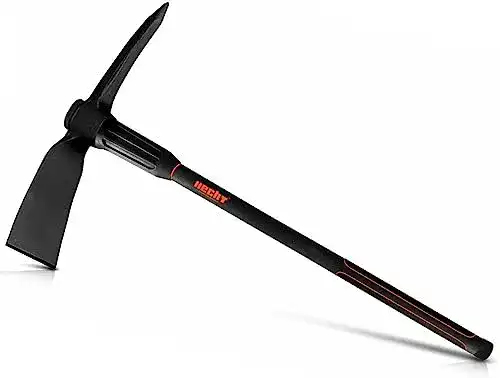 Kreuzhacke Hecht Spitzhacke mit 91 cm Stiel für Gartenarbeiten