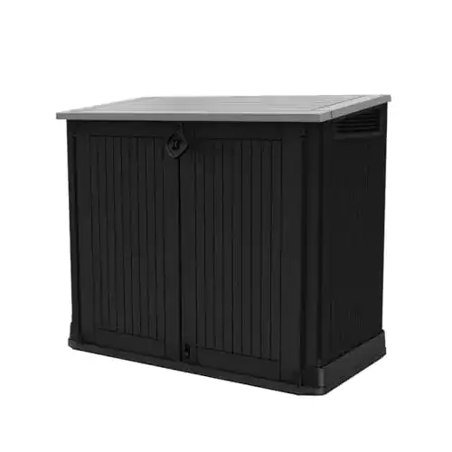 Mülltonnenbox Keter Store it Out midi in Schwarz