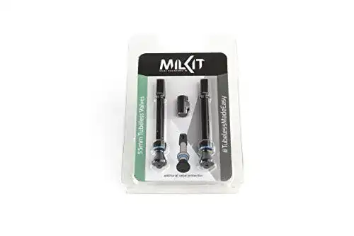 Milkit Tubeless Ventil Presta Valve Stem Schwarz – 55mm