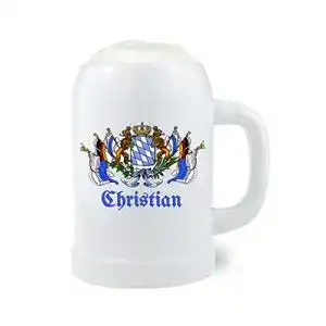 Bayern Bierkrug mit Gravur – Personalisiertes Steinglas