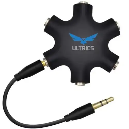 Kopfhörer-Splitter ULTRICS Audio Splitter mit 3,5mm Klinkenstecker