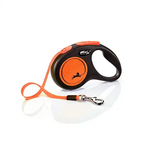 Flexi-Leine Rollleine New Comfort in Orange, Größe S