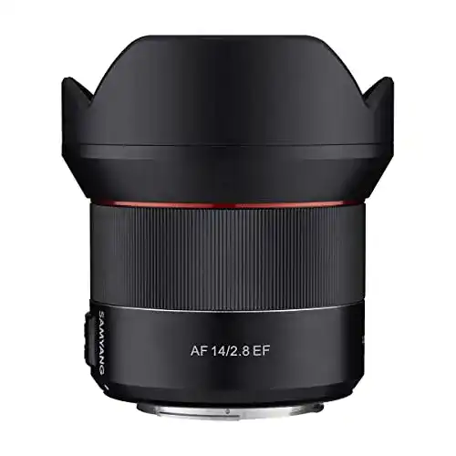 Samyang 8008 AF 14mm F2.8 EF Objektiv für Canon EF Kameras
