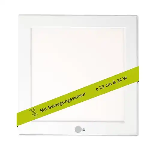 LED-Deckenleuchte mit Bewegungsmelder und Energiesparfunktion